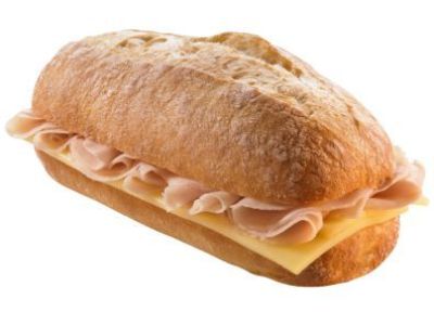 Bocata de jamon cocido y queso